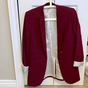 Oak + Fort Burgundy Blazer